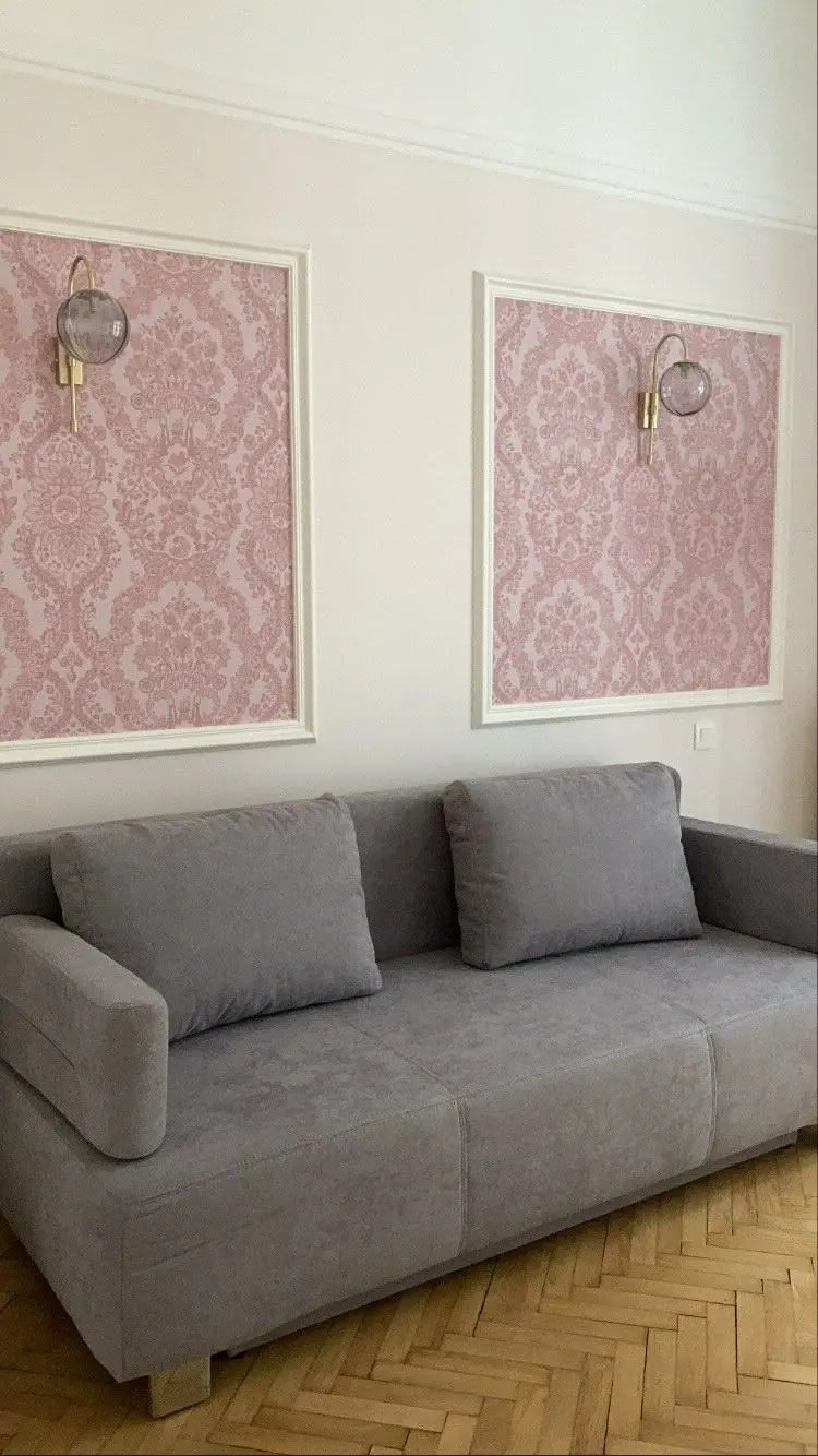 Salon haussmannien aux tons roses — Projet particulier HSP-Concept