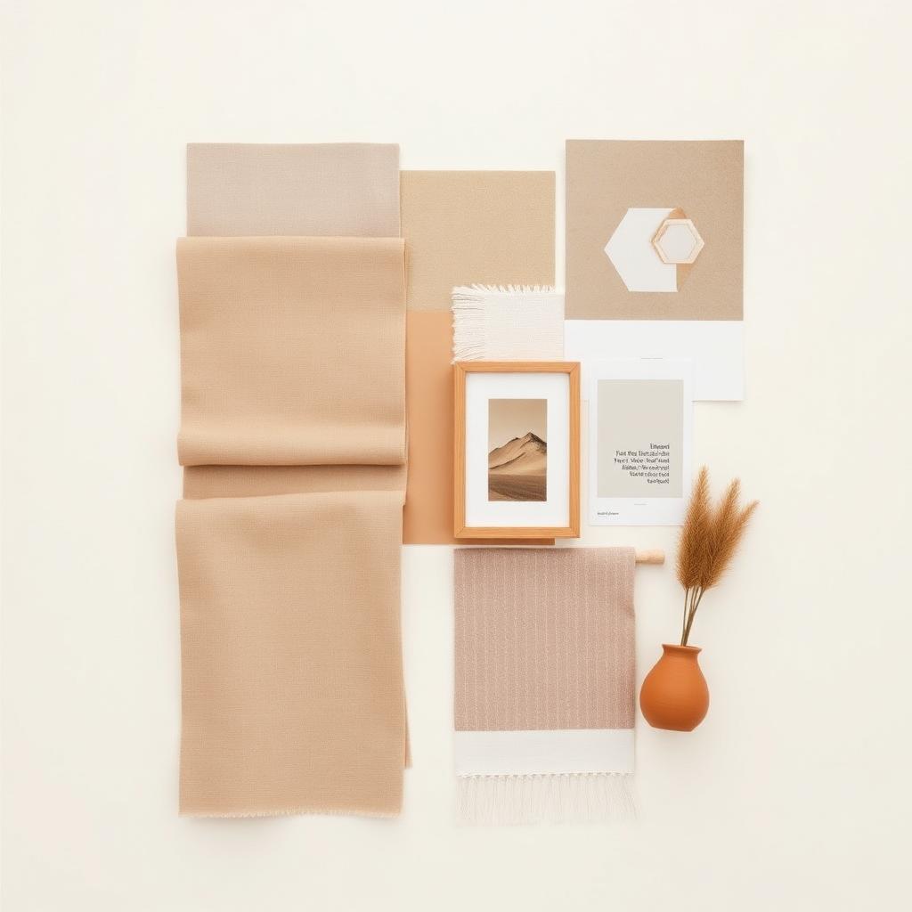 Moodboard décoration aux tons naturels