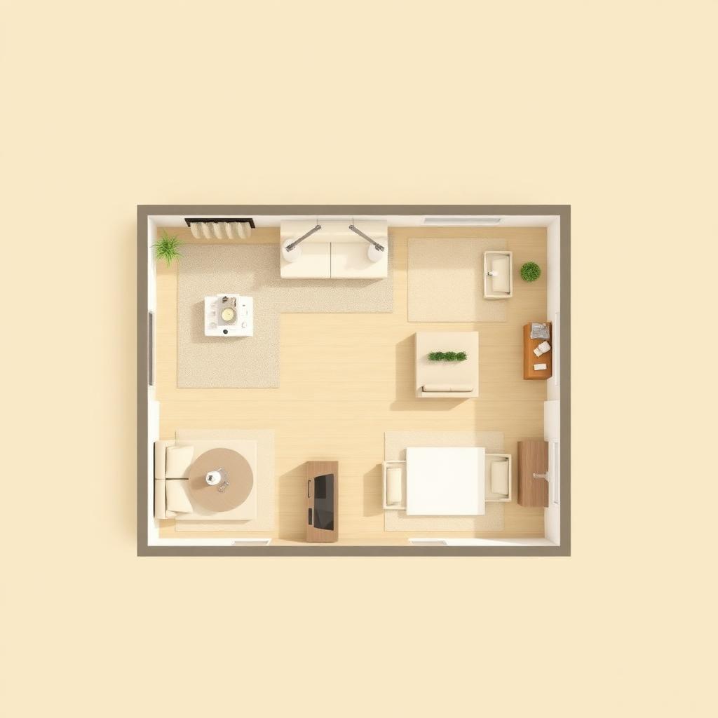 Plan d'implantation d'appartement