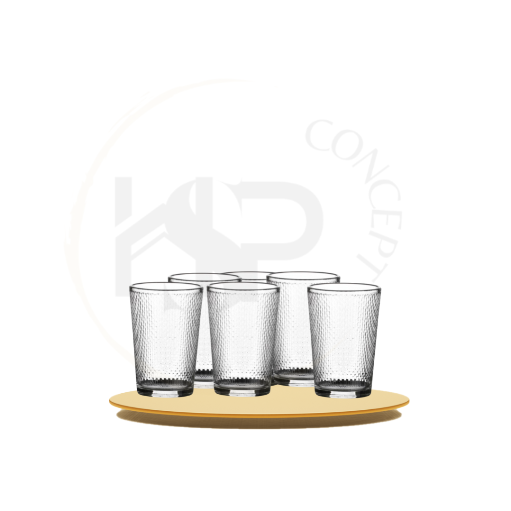 Verres à eau - Lot de 6 verres à eau- accessoires studio,T2,T3