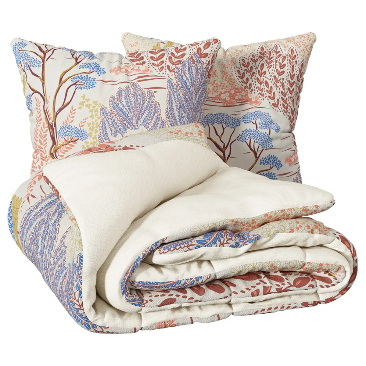 Parure imprimée Wala Beige 240x220cm